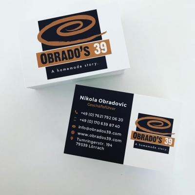 Visitenkarten Obrado's 39